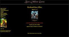Desktop Screenshot of boxofficeguru.com